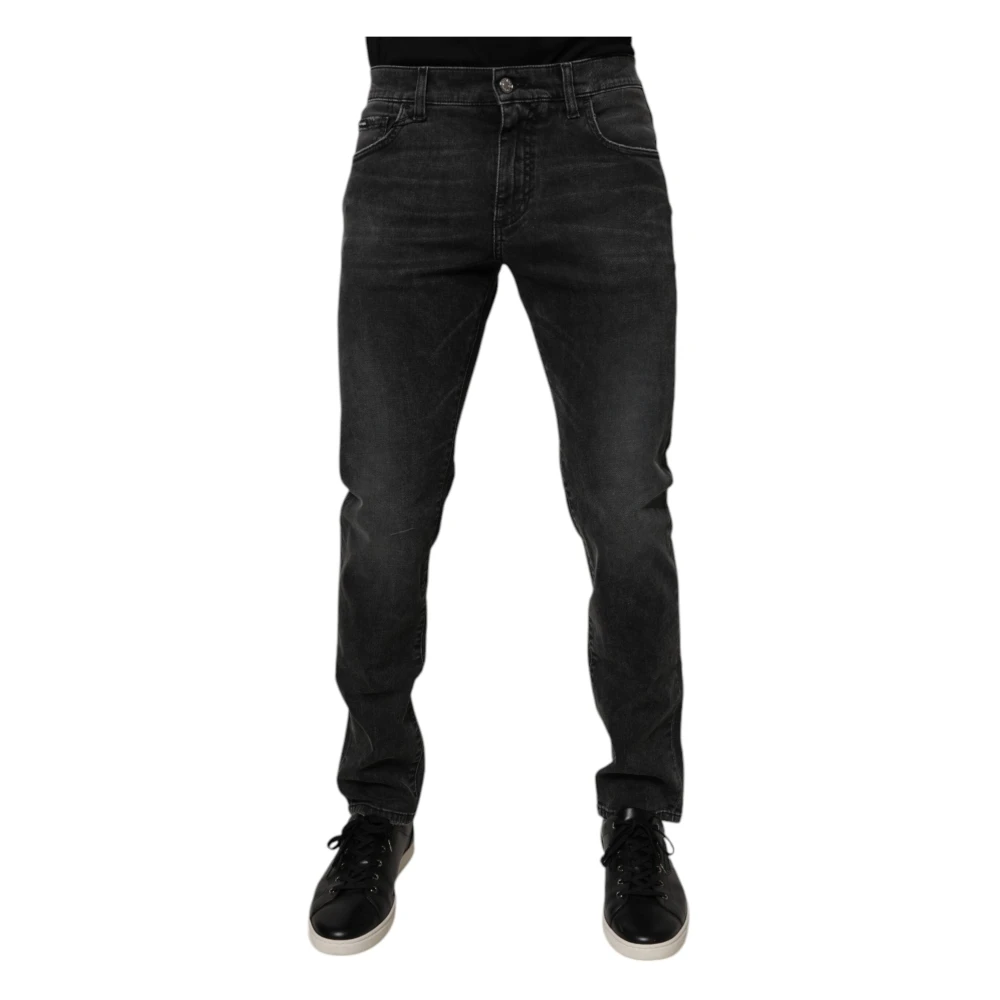 Dolce & Gabbana Men's Black Skinny Denim Jeans - Slim Fit Jeans - 4XL - Jeans