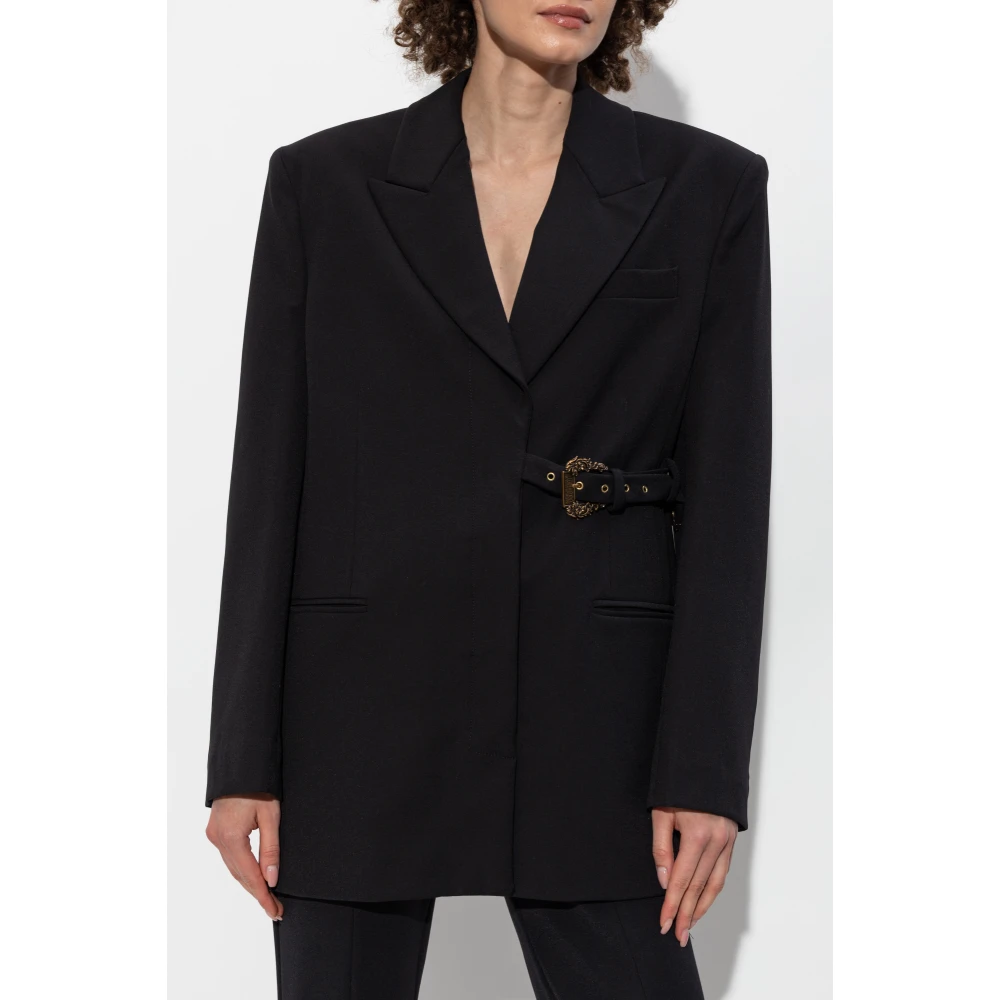 Versace Jeans Couture Blazer met riem Black Dames