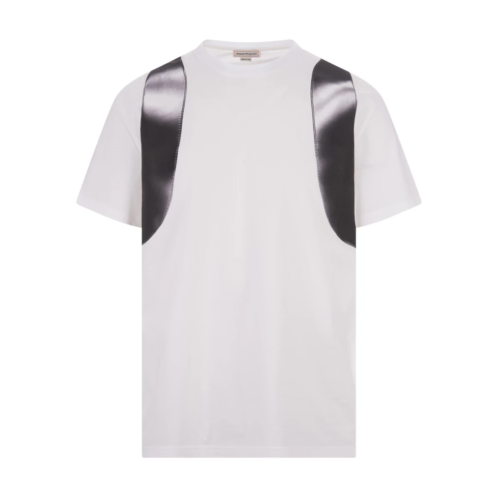 Alexander mcqueen Witte Katoenen T-shirt met Seal Logo White Heren