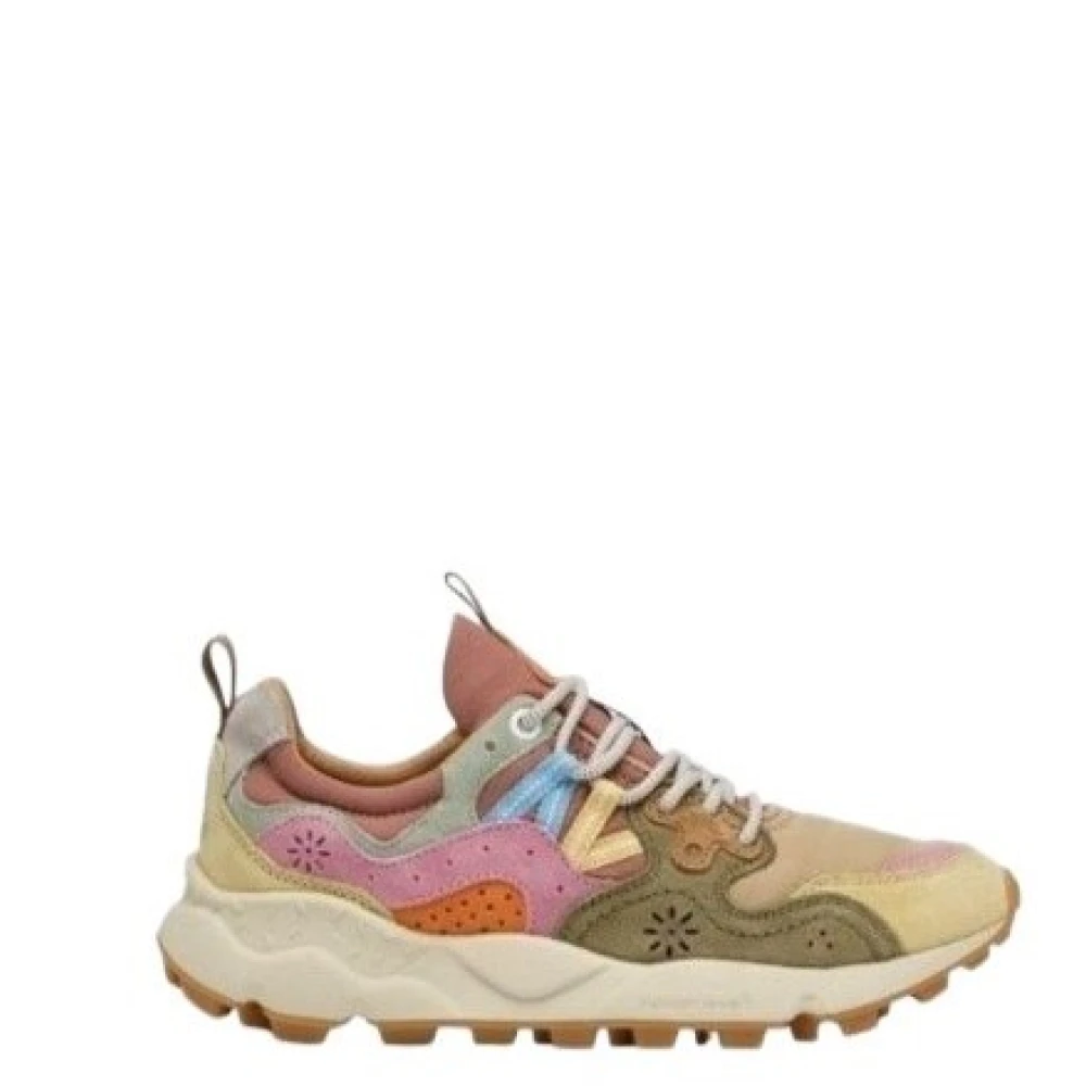Flower Mountain Suede And Technical Fabric Trainers Yamano 3 Woman - Female - Sneakers - Multicolor - 3 Uk - Shoes - Image 4