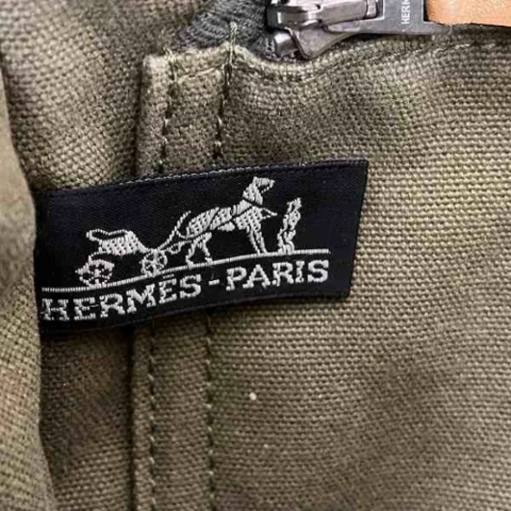 Hermès Vintage Pre-owned Canvas totes Green Dames