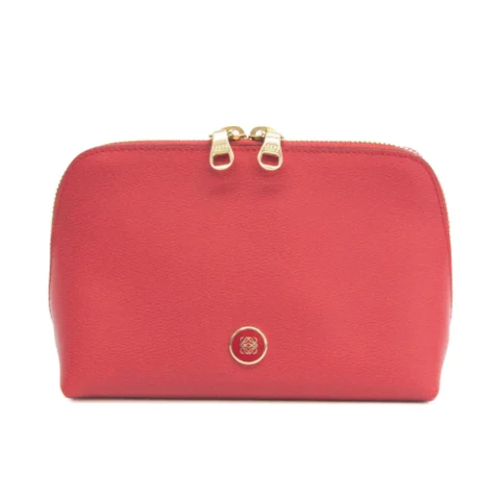 Loewe Pre-owned Leather pouches Pink Dames