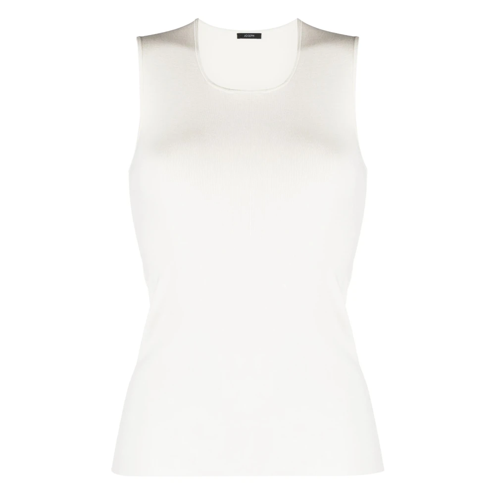 Joseph Zijden Stretch Tanktop in Wit White Dames