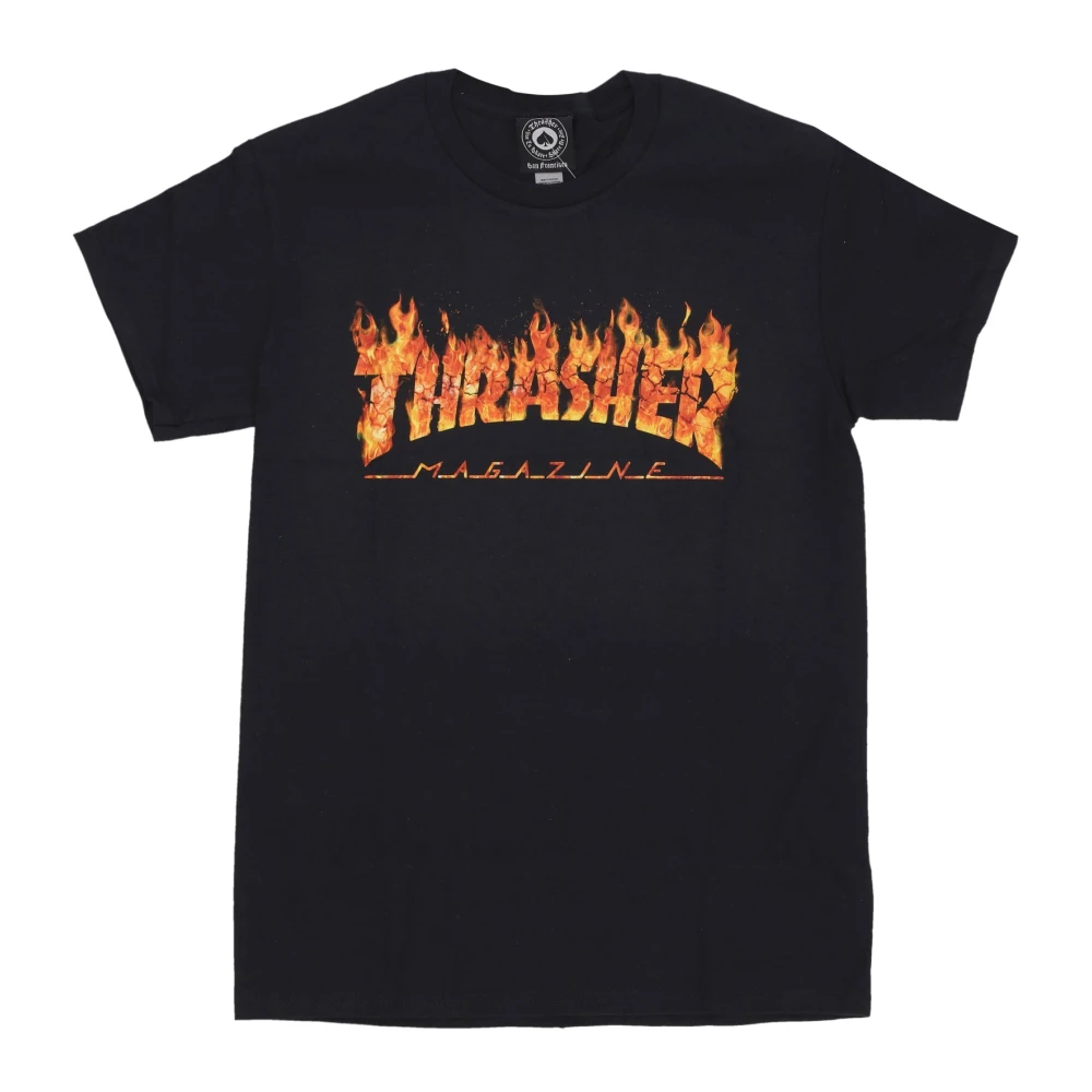 Thrasher Zwarte Inferno Tee Korte Mouw T-shirt Black Heren