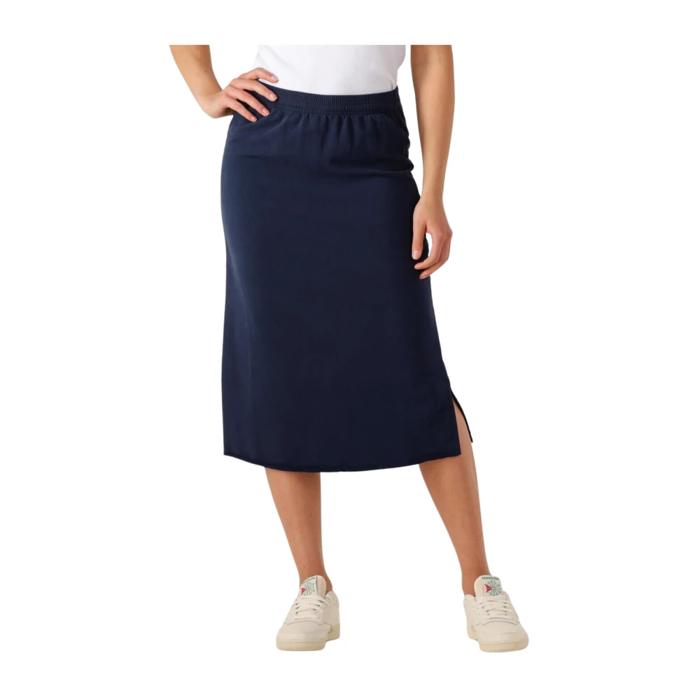 Penn&Ink N.Y Blauwe Mini Rok Utility Trend Blue Dames