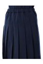 navy-geplooide-midi-rok