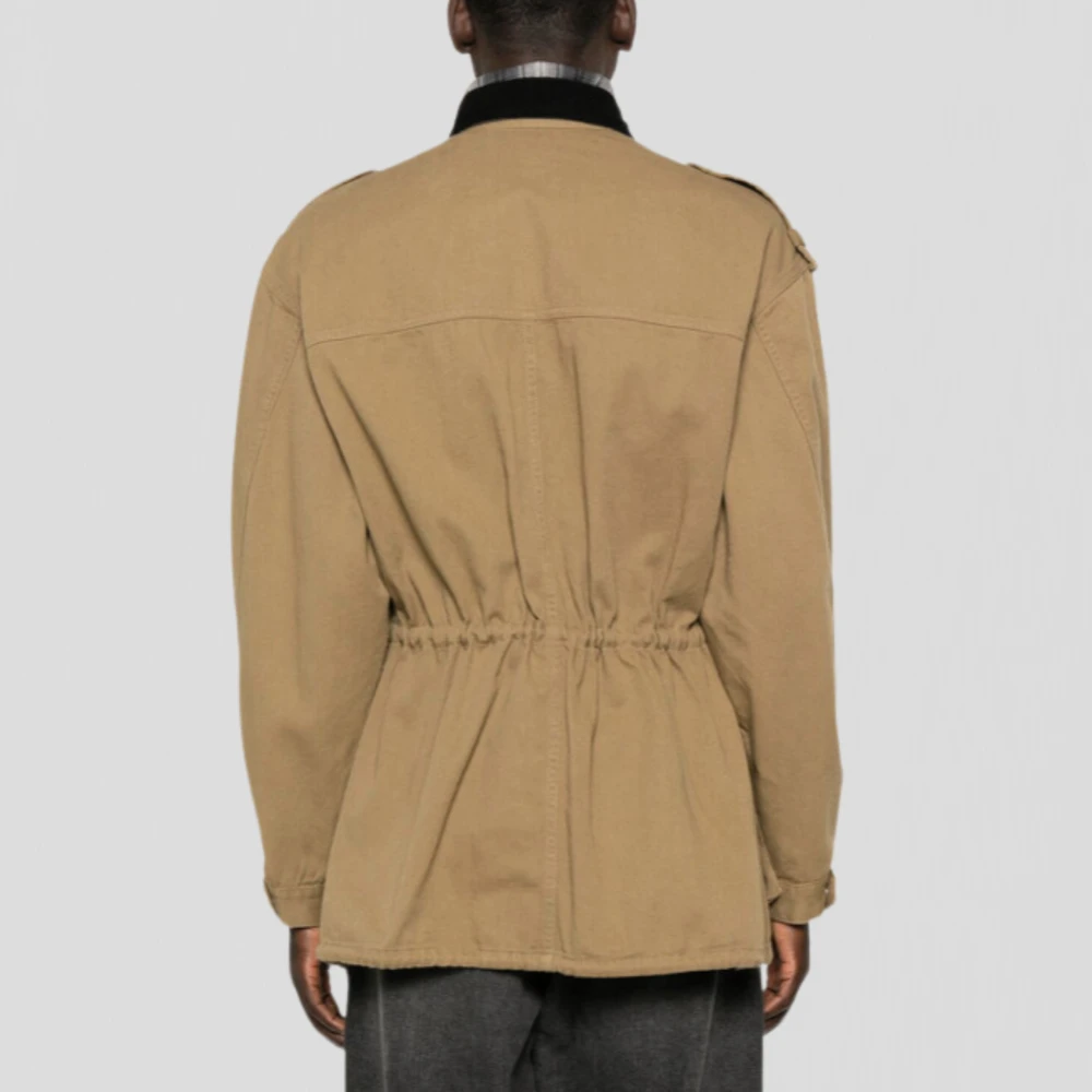 Isabel marant Khaki Utility Jacket met knoopsluiting Green Heren