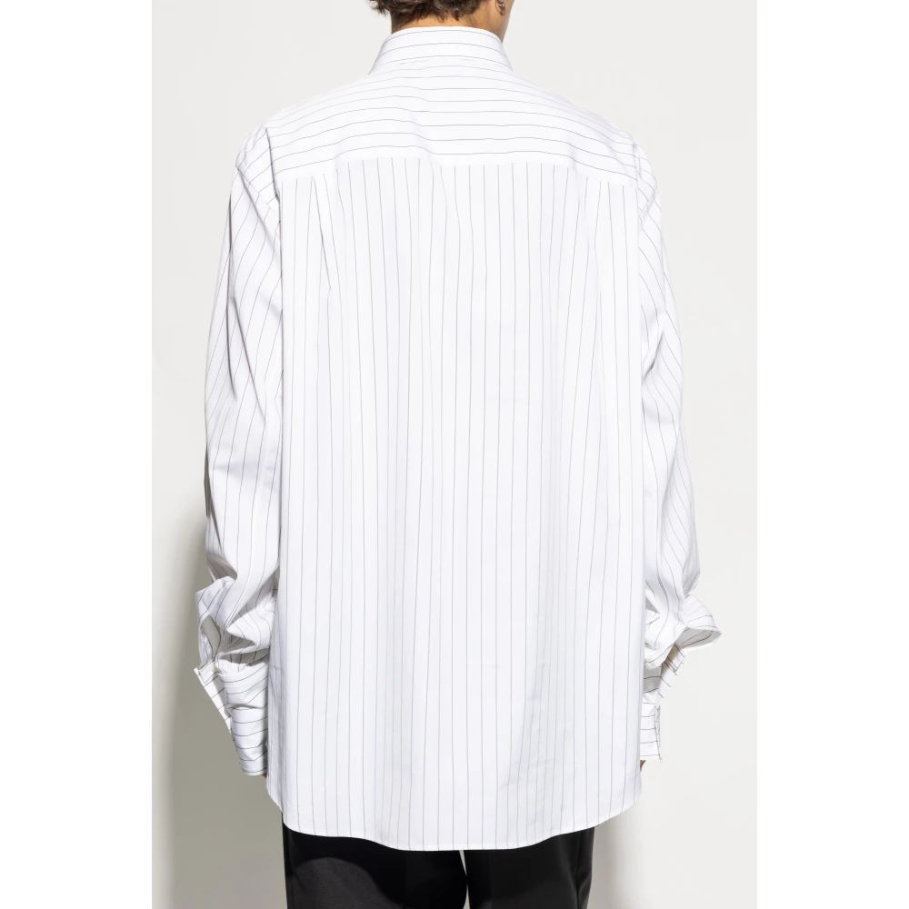 alexander mcqueen Gestreept Overhemd White Heren
