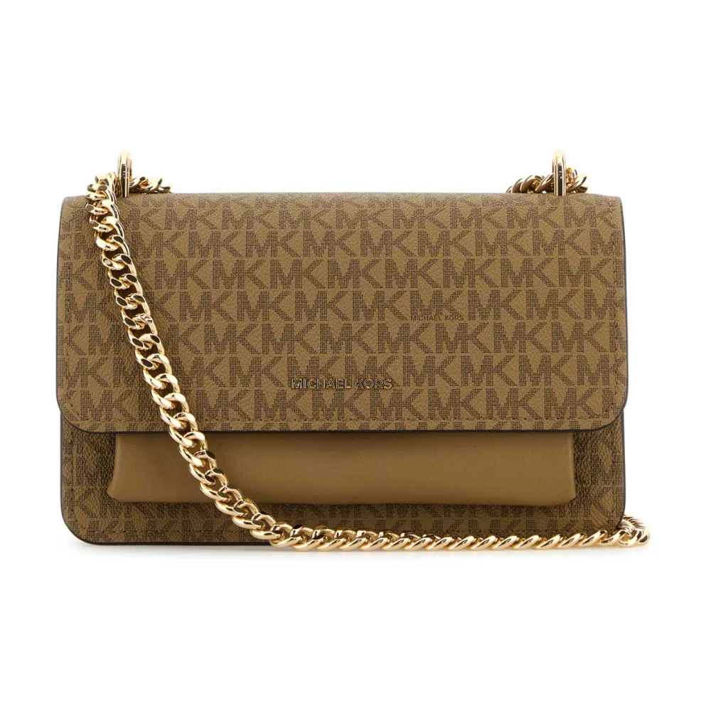 Michael Kors Claire Canvas Schoudertas Brown Dames