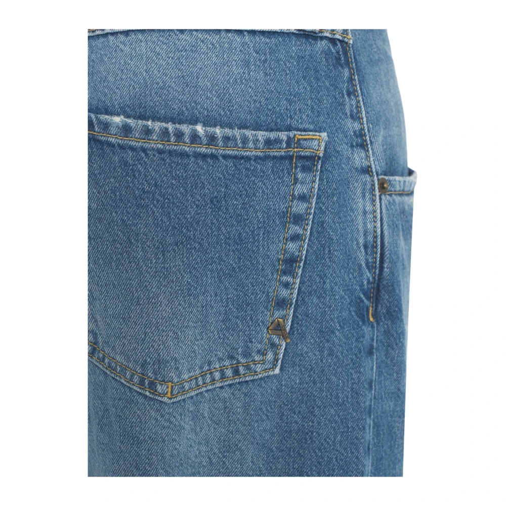 Cycle Blauwe Wijde Pijp Lage Taille Jeans Blue Dames