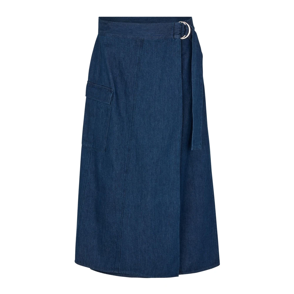 Masai Midi Skirts Blue Dames