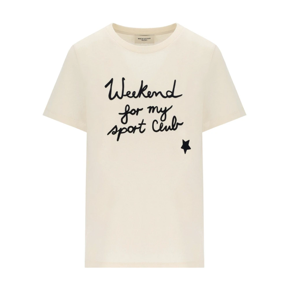 Weekend Max Mara White T-Shirts, Female, Xl, Edison T-Shirt