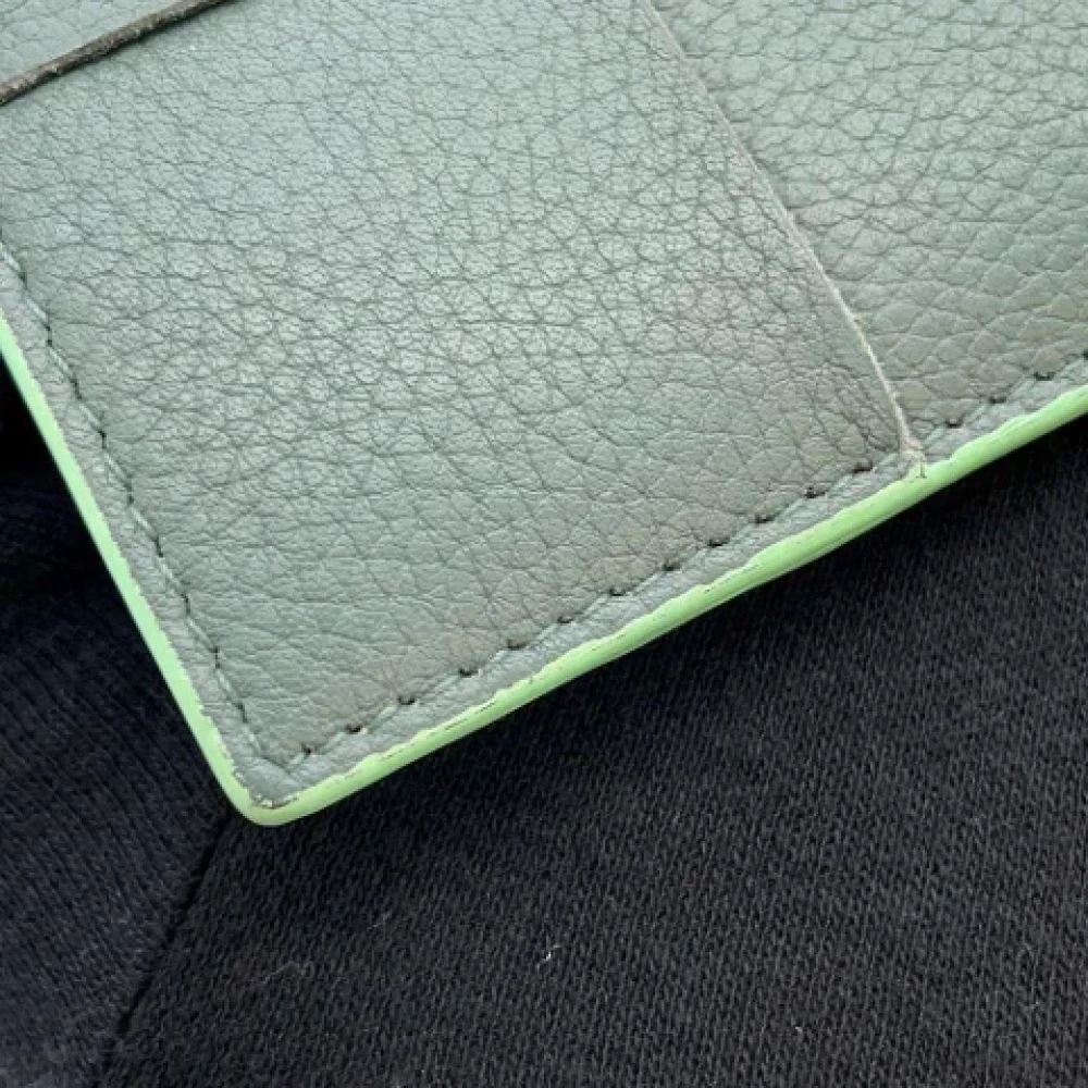 Bottega Veneta Vintage Pre-owned Leather wallets Green Heren