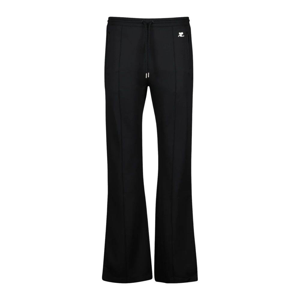 Courrèges Heren Joggingbroek Zwart Polyester Black Heren