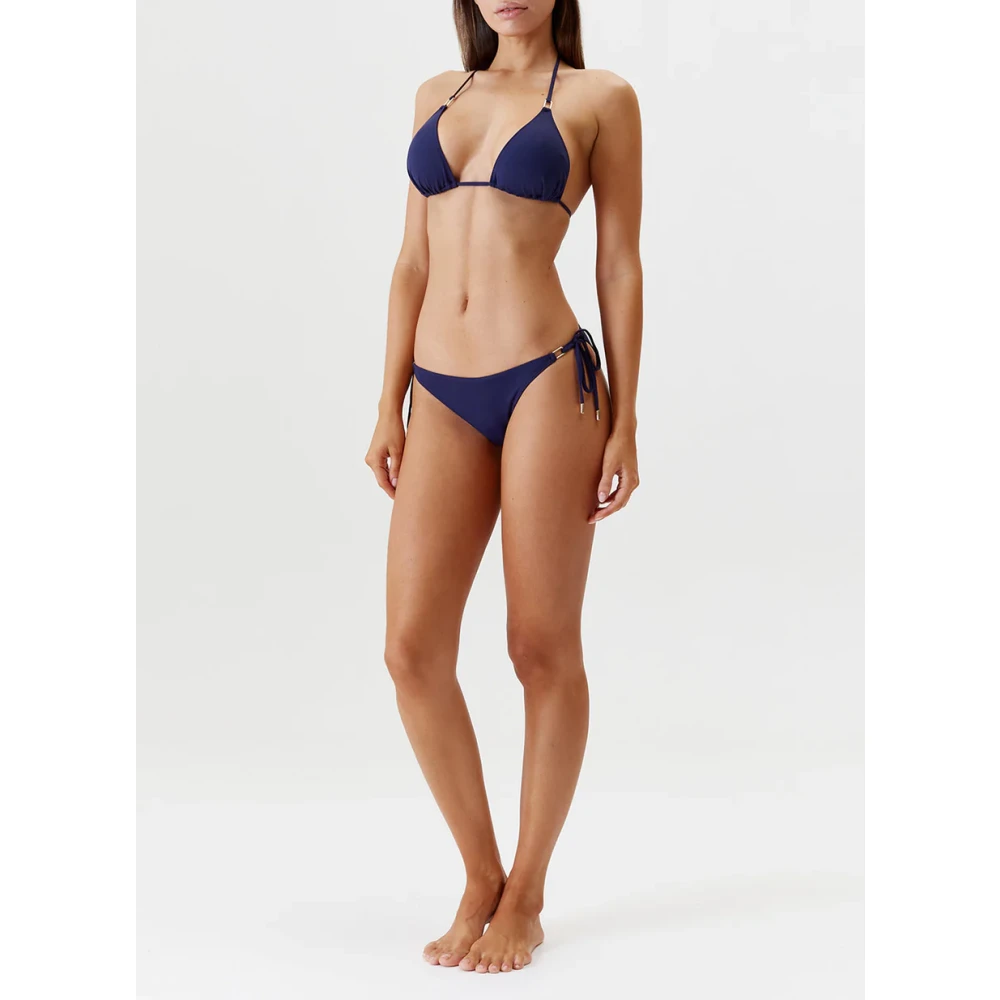 Melissa Odabash Navy Tie-Side Bikini Bottoms Blue Dames