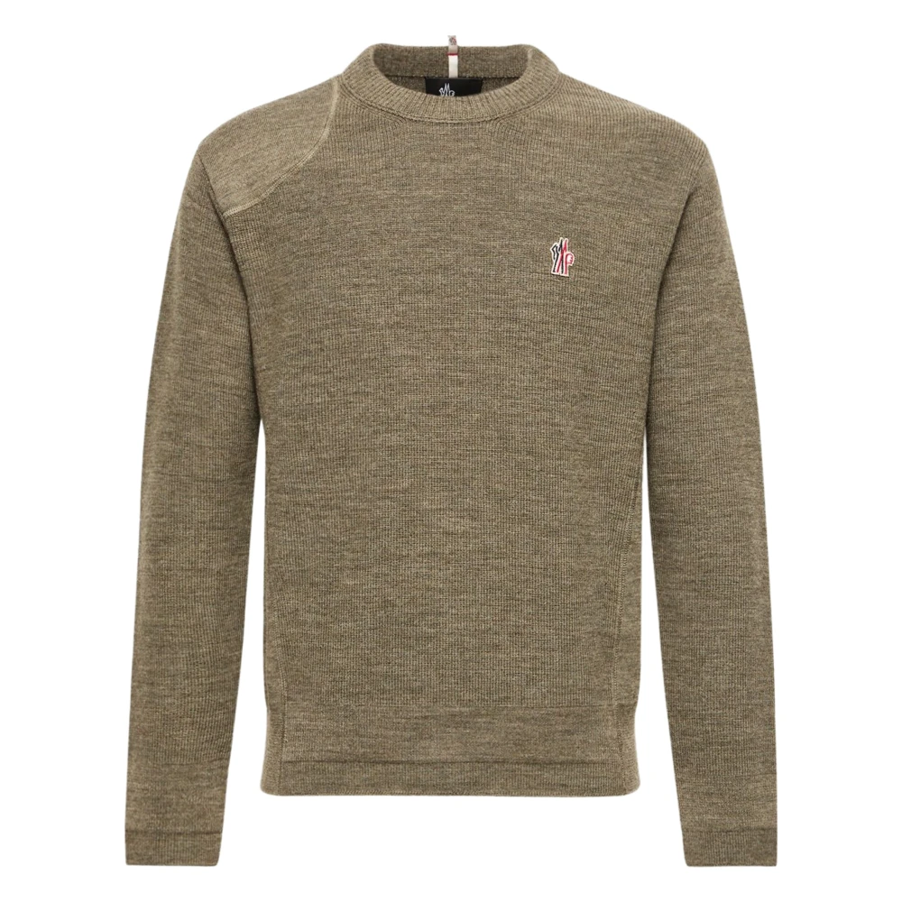 Moncler Uomo Verde - Maglione Girocollo In Lana - Knitwear - Xl - Immagine 4