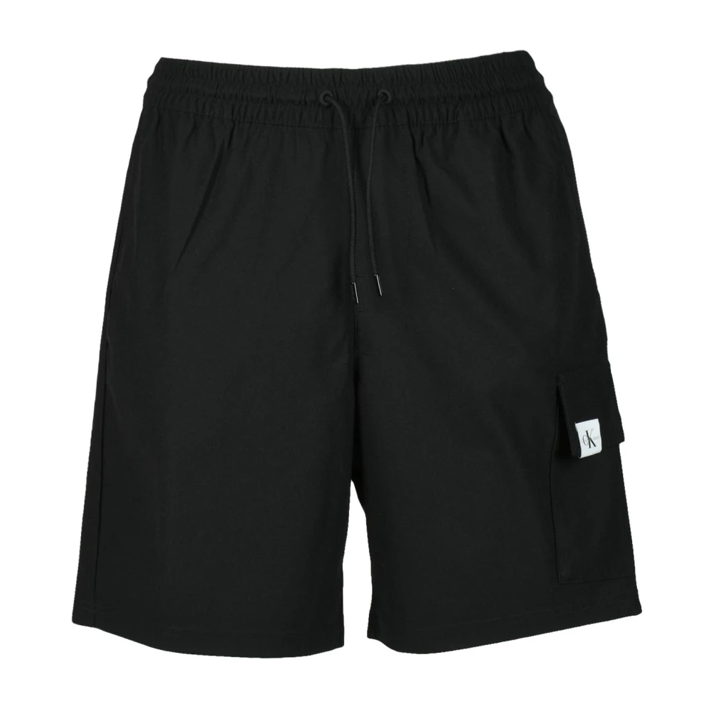 Calvin Klein Jeans Polyester Bermuda Shorts Black Heren