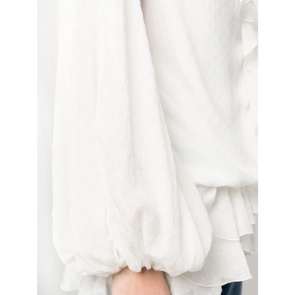 Blumarine Jurk met ruches White Dames