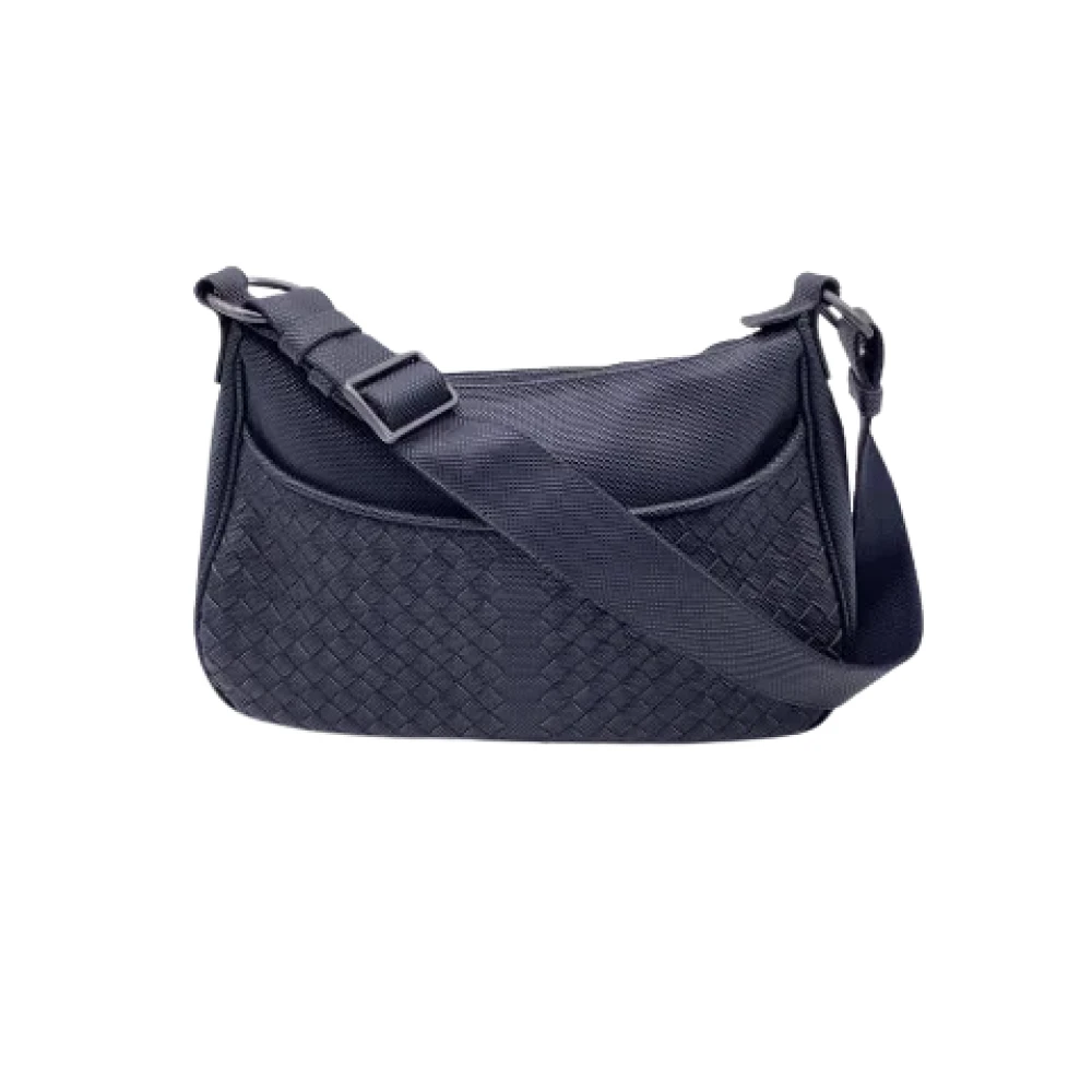 Bottega Veneta Vintage Pre-owned Canvas shoulder-bags Black Dames