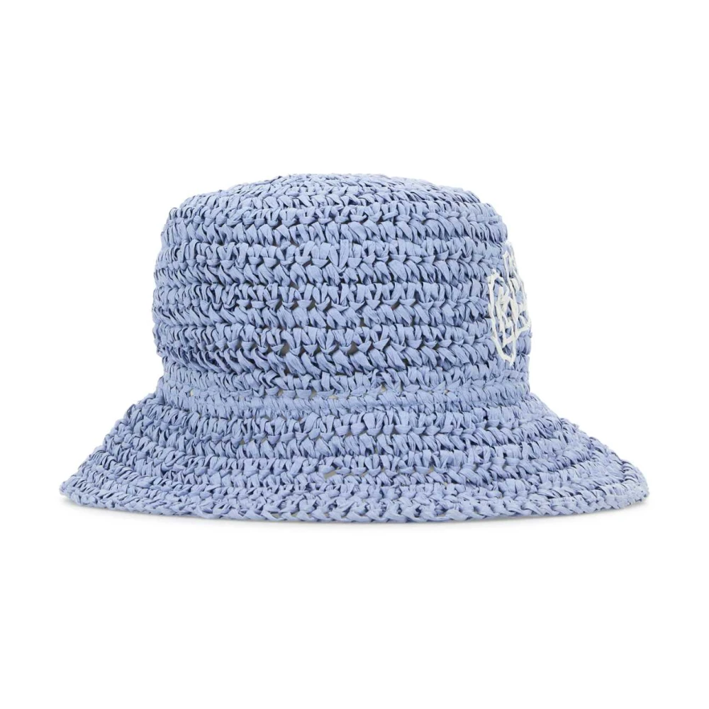 Ganni Blauwe Gehaakte Emmerhoed Blue Dames