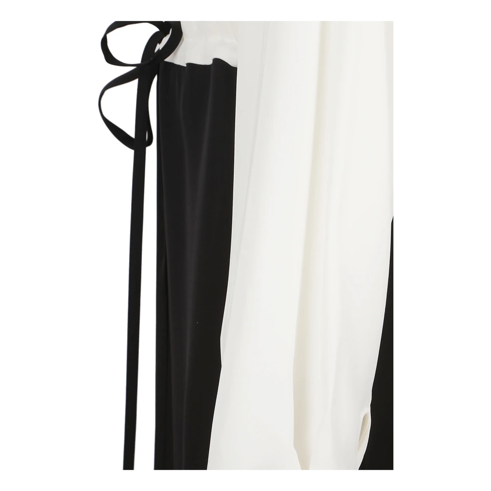 Crida Milano Zijde Viscose Witte Jurk Made in Italy White Dames