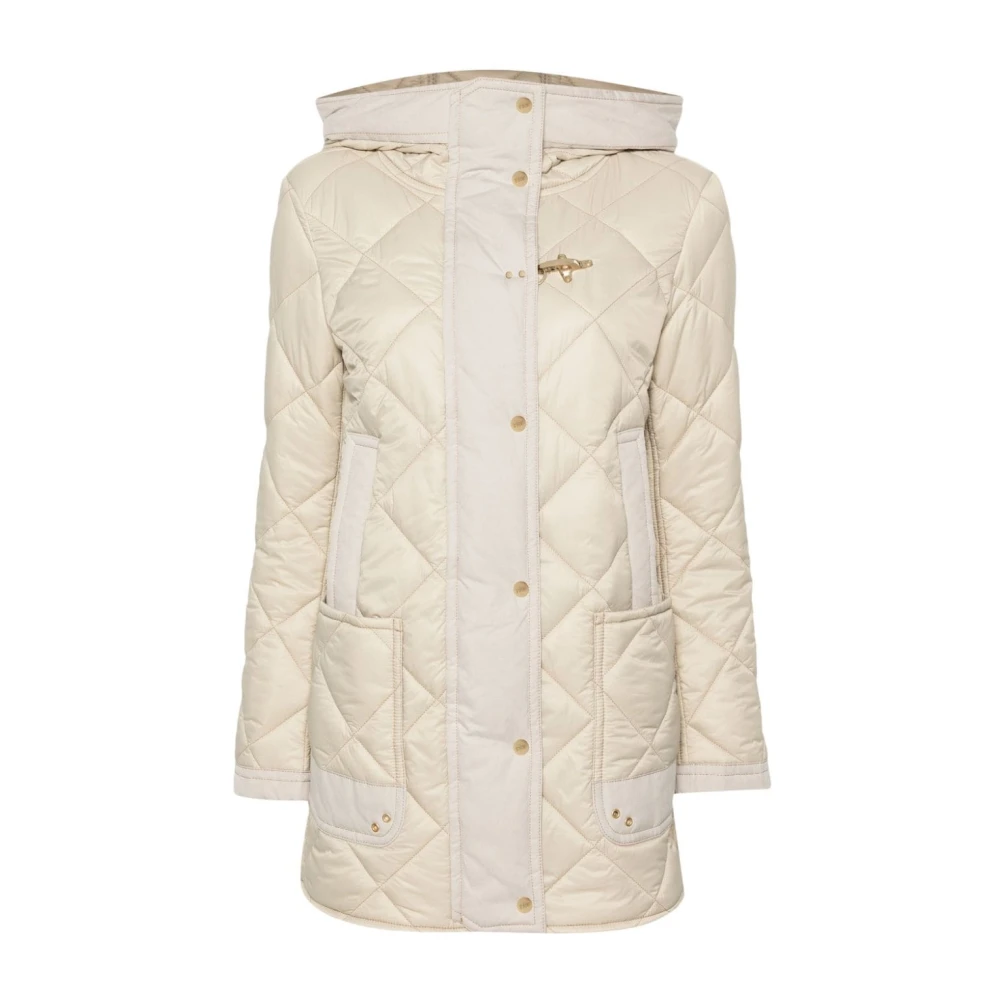 Fay Vit Parka Vinterjacka Kvinnor Beige, Dam