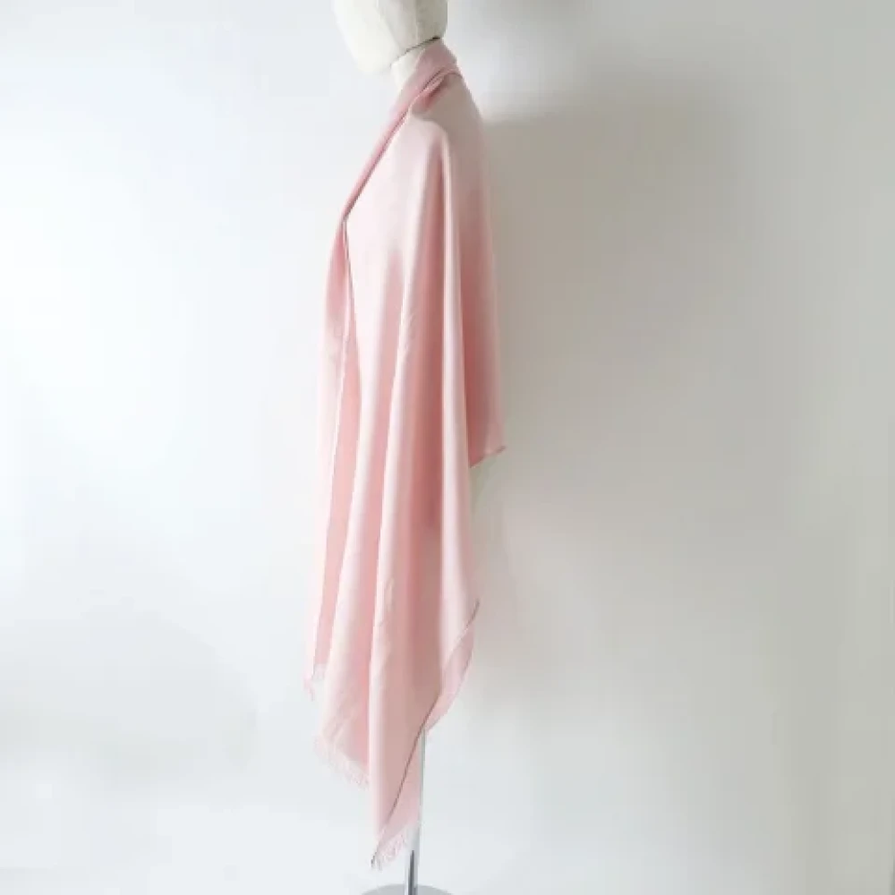 Hermès Vintage Pre-owned Cashmere scarves Pink Dames