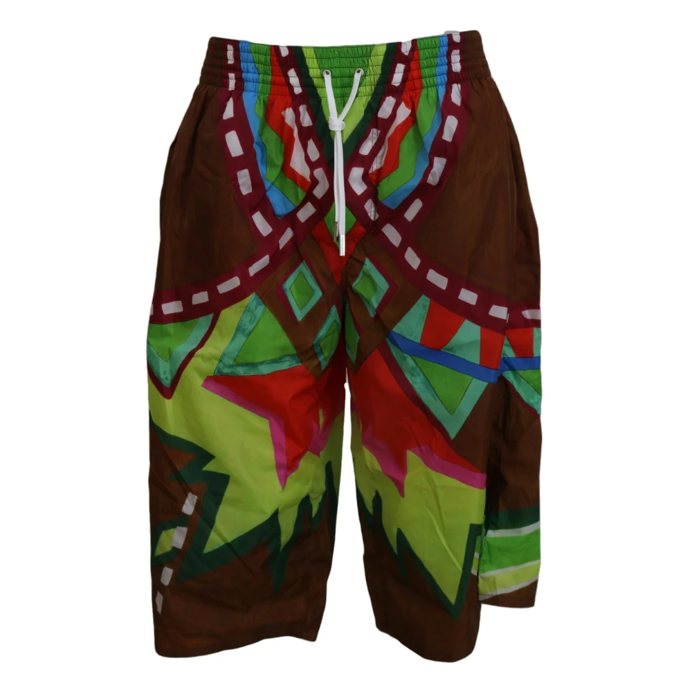 Dsquared2 Gedrukte Heren Strandshorts Multicolor Heren