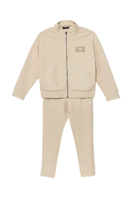 Tracksuit med dragkedja och logotypmärke