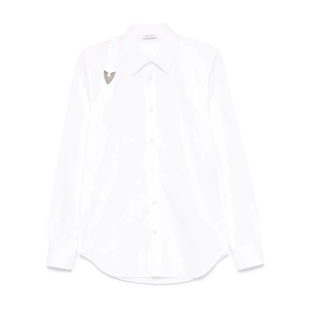 Alexander mcqueen Opticalwhite Shirt voor Mannen White Heren