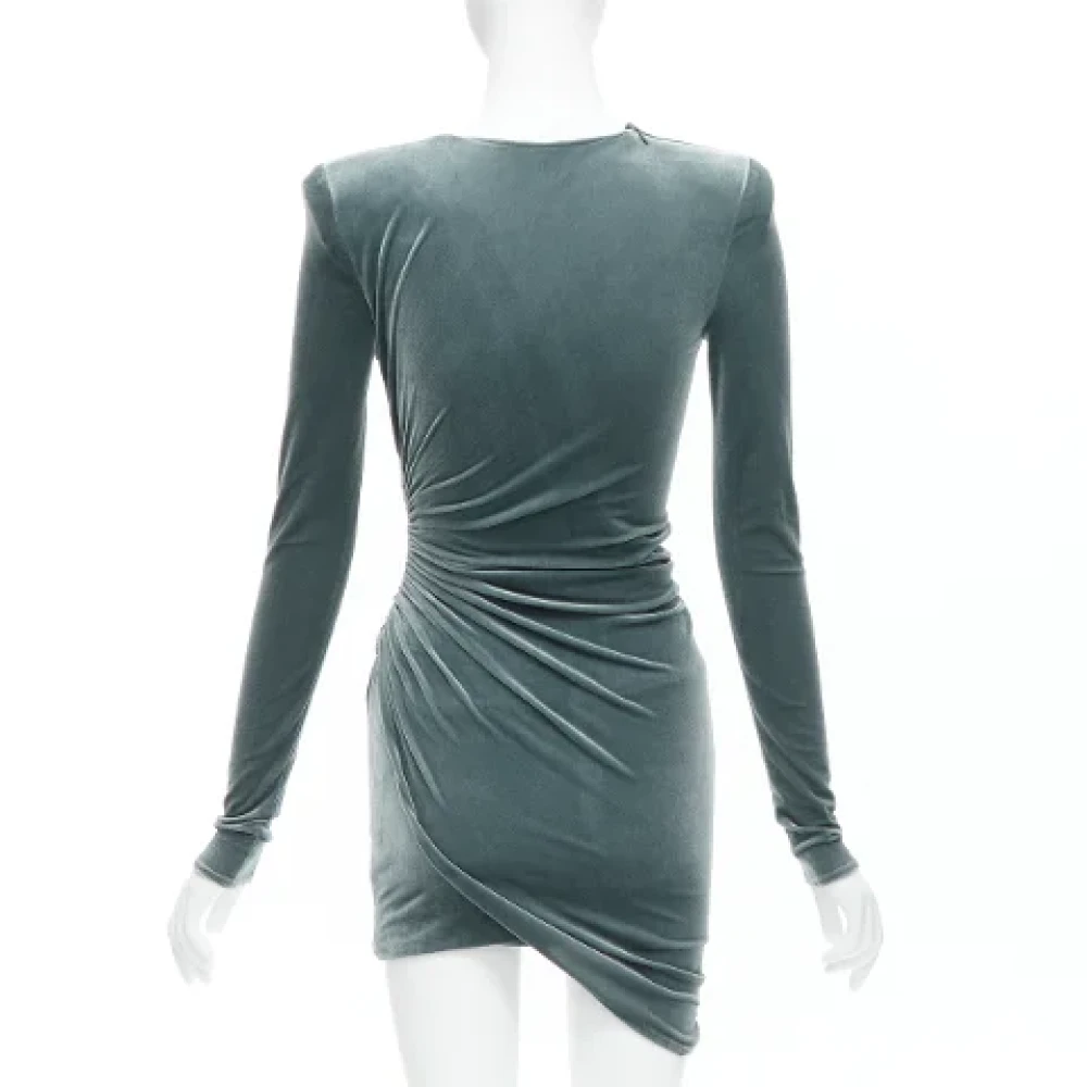 Alexandre Vauthier Pre-owned Polyester dresses Gray Dames