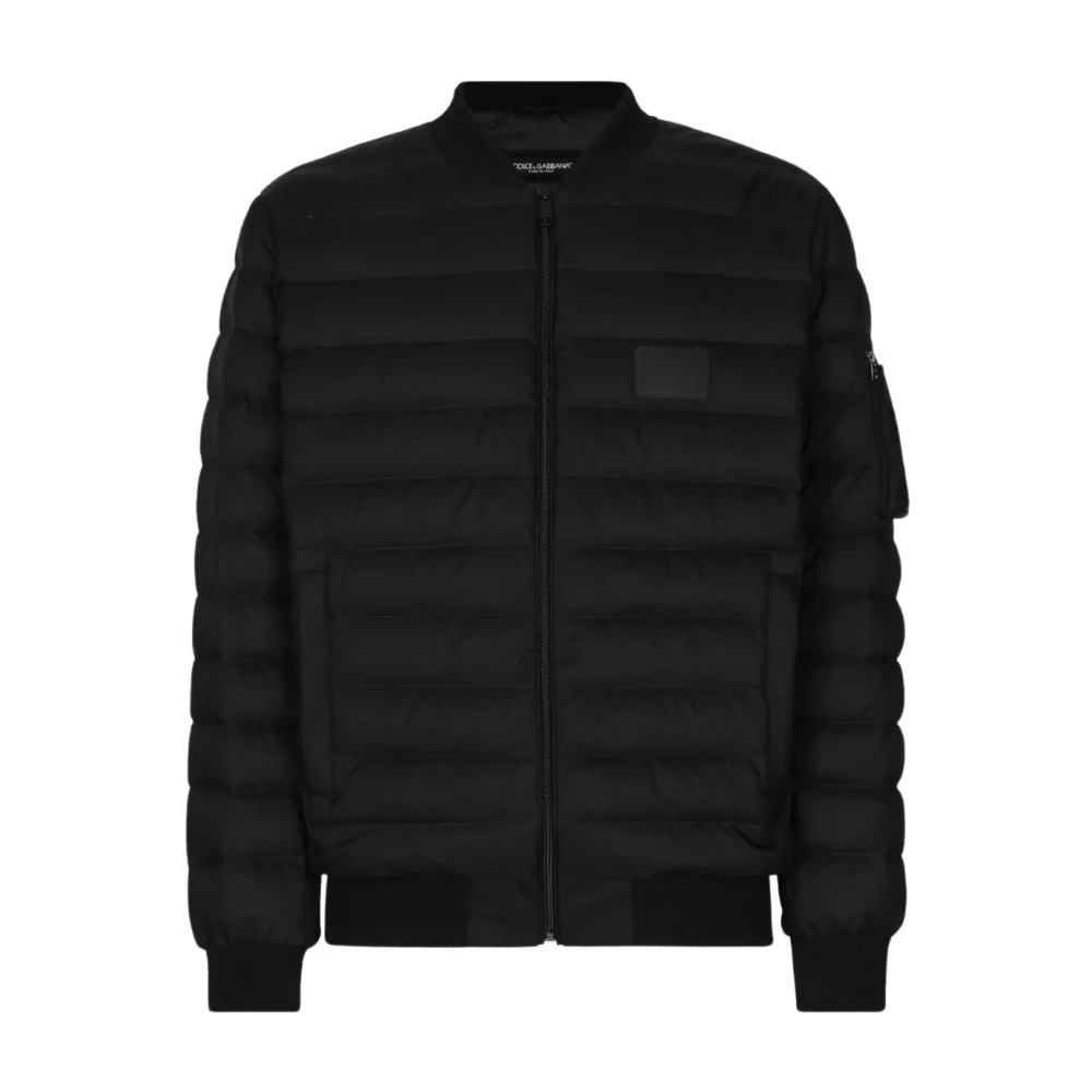 Dolce & Gabbana Herren Schwarz Jacken, K, Mgröße: