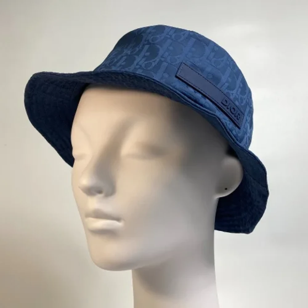 Dior Vintage Pre-owned Fabric hats Blue Dames
