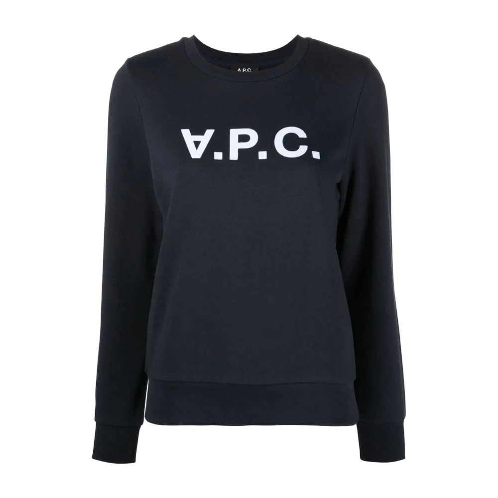 A.p.c. Women's Blue Sweatshirts, Xs, Dark Sweat Viva Sweatshirt