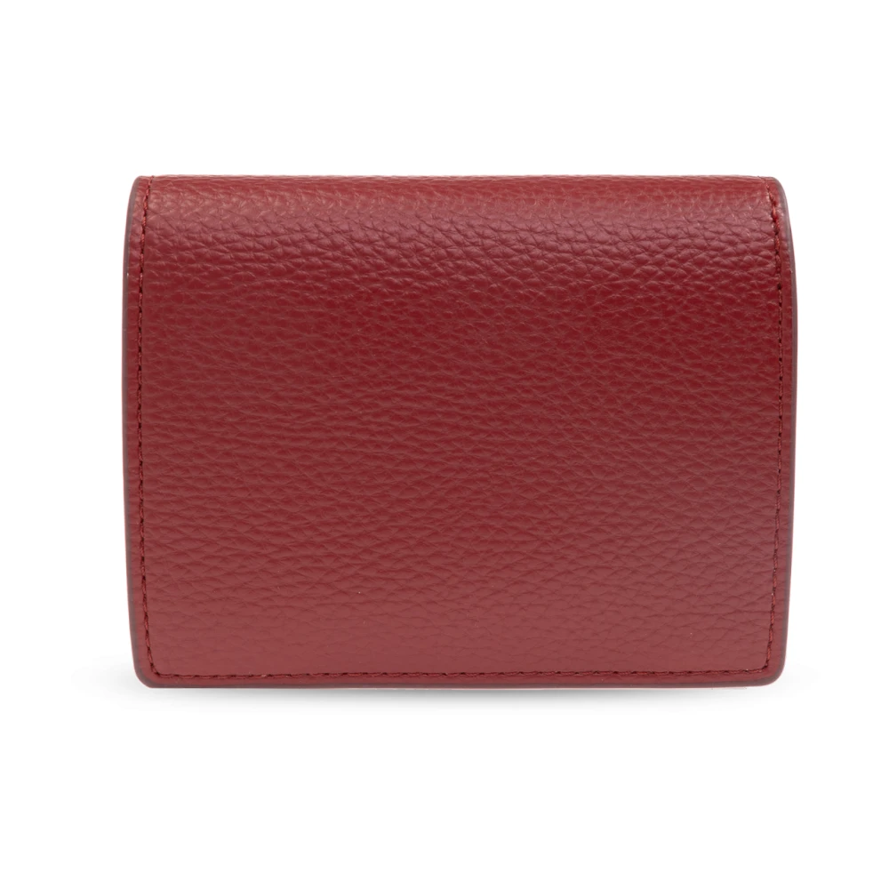 Vivienne Westwood Leren portemonnee met logo Red Dames