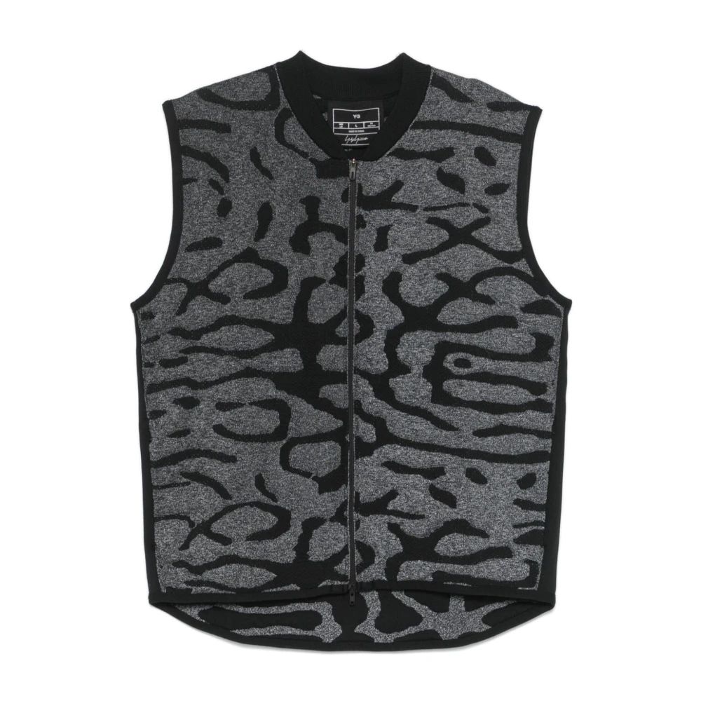 Y-3 Zwarte hardloopvest voor mannen Black Heren