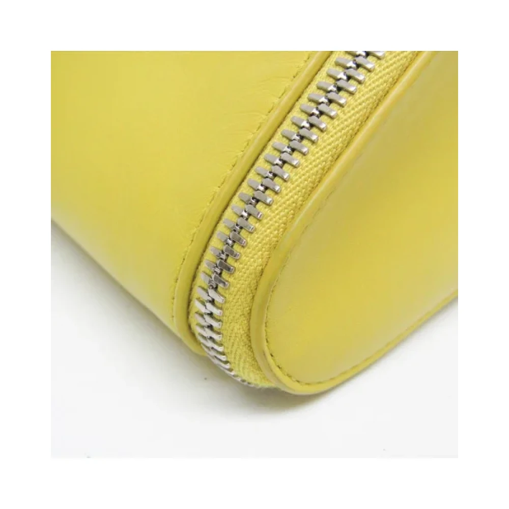 Bottega Veneta Vintage Pre-owned Leather clutches Yellow Dames