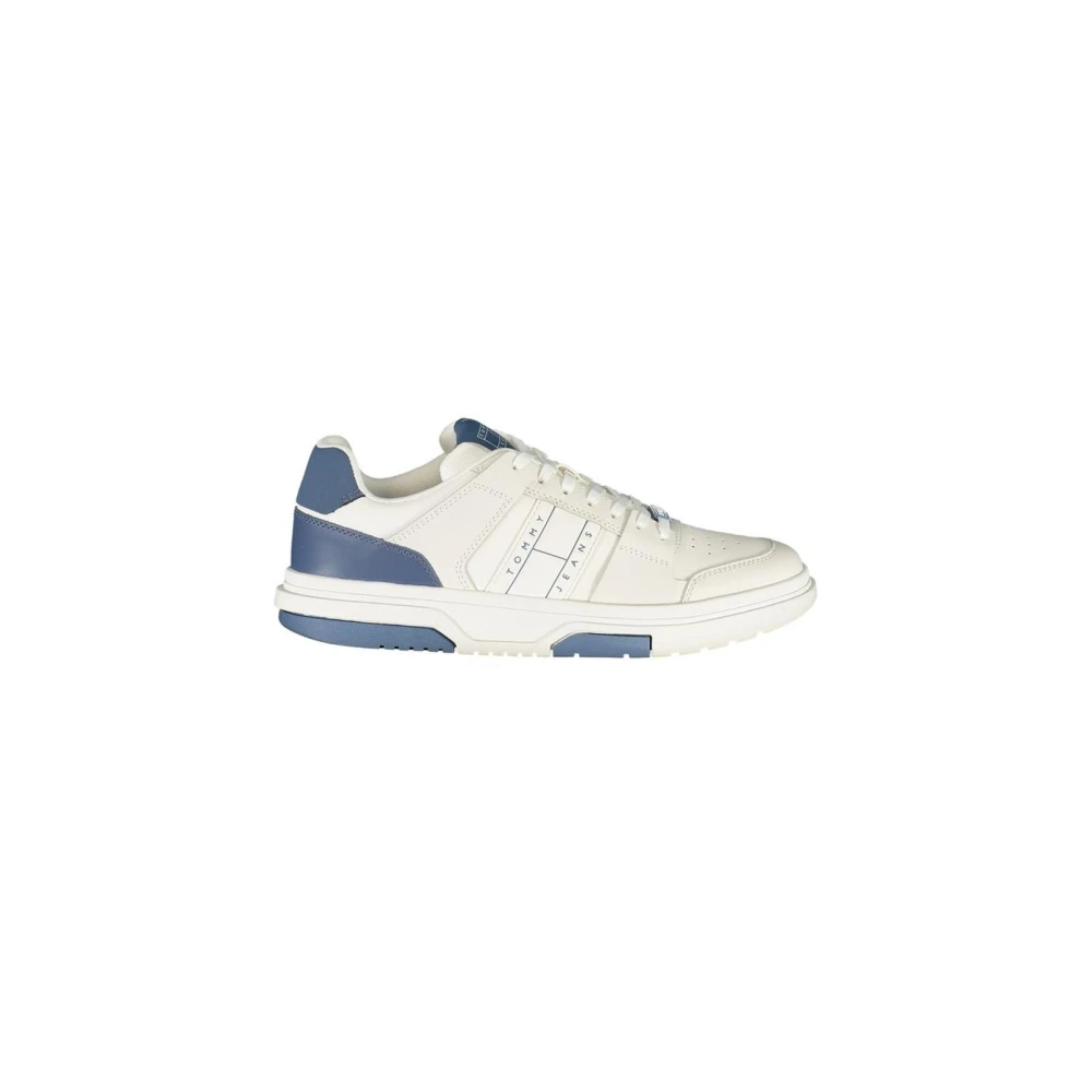 Tommy Hilfiger Men's White Polyester Trainers For - Sneakers - 7 Uk- Shoes