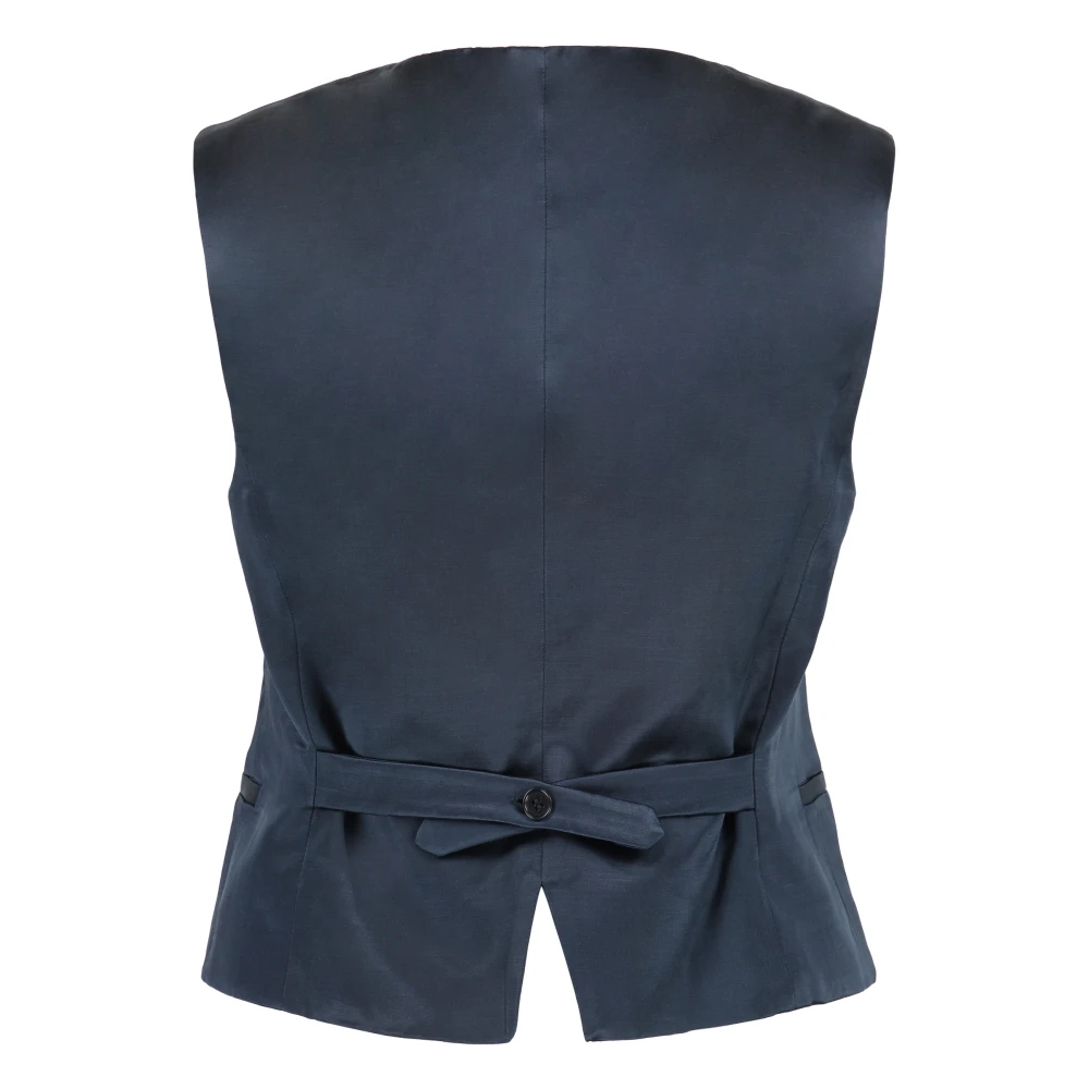 P.a.r.o.s.h. V-hals Single-Breasted Vest Blue Dames