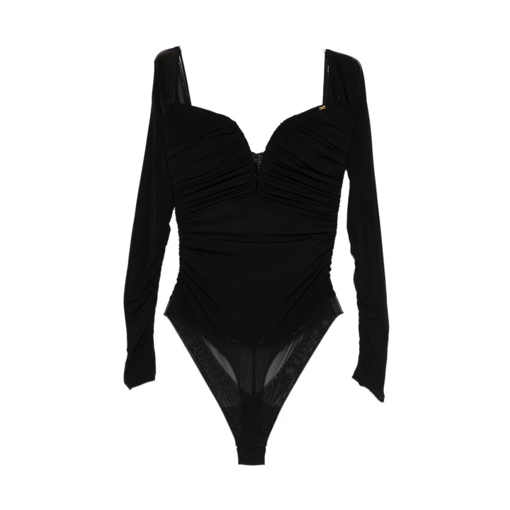 Elisabetta Franchi Women's Black Full-Body, 2XL, Top