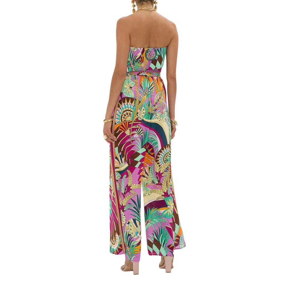 Camilla Woestijn Palm Wide-Leg Jumpsuit Multicolor Dames