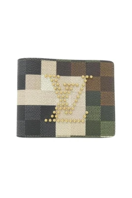 Pre-owned Vintage Canvas Bi-fold Wallet