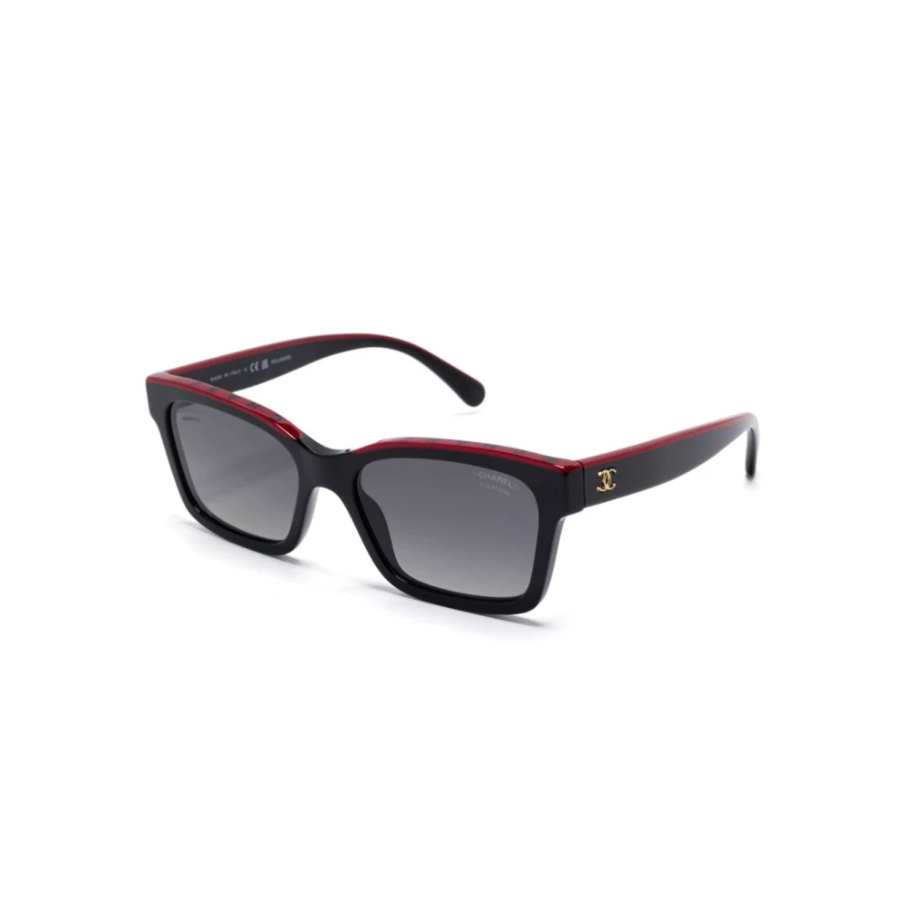 Chanel Women's Black Sunglasses, 54 Mm, Square Sunglasses