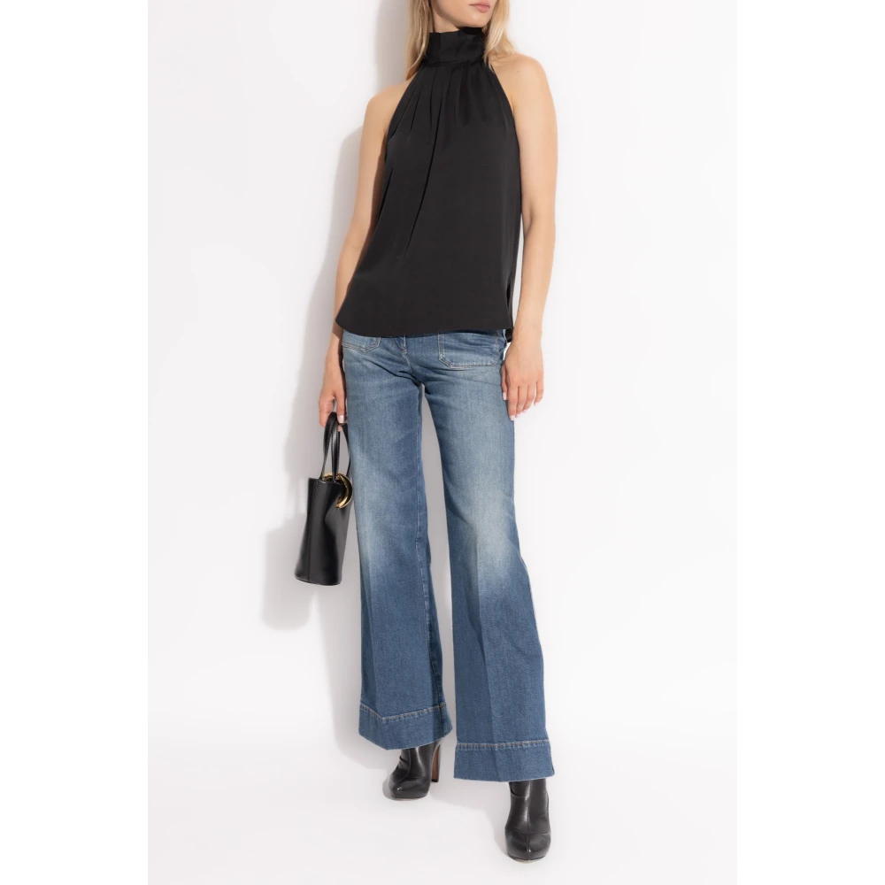 Max Mara Top 'Memore' Black Dames