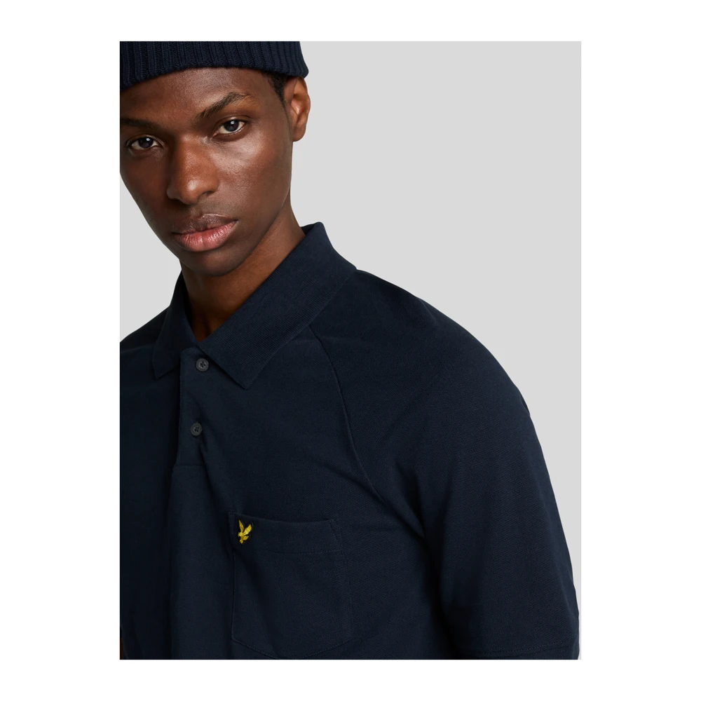 Lyle & Scott SS Polo Shirts Linnen Blend Polo Shirt White Heren