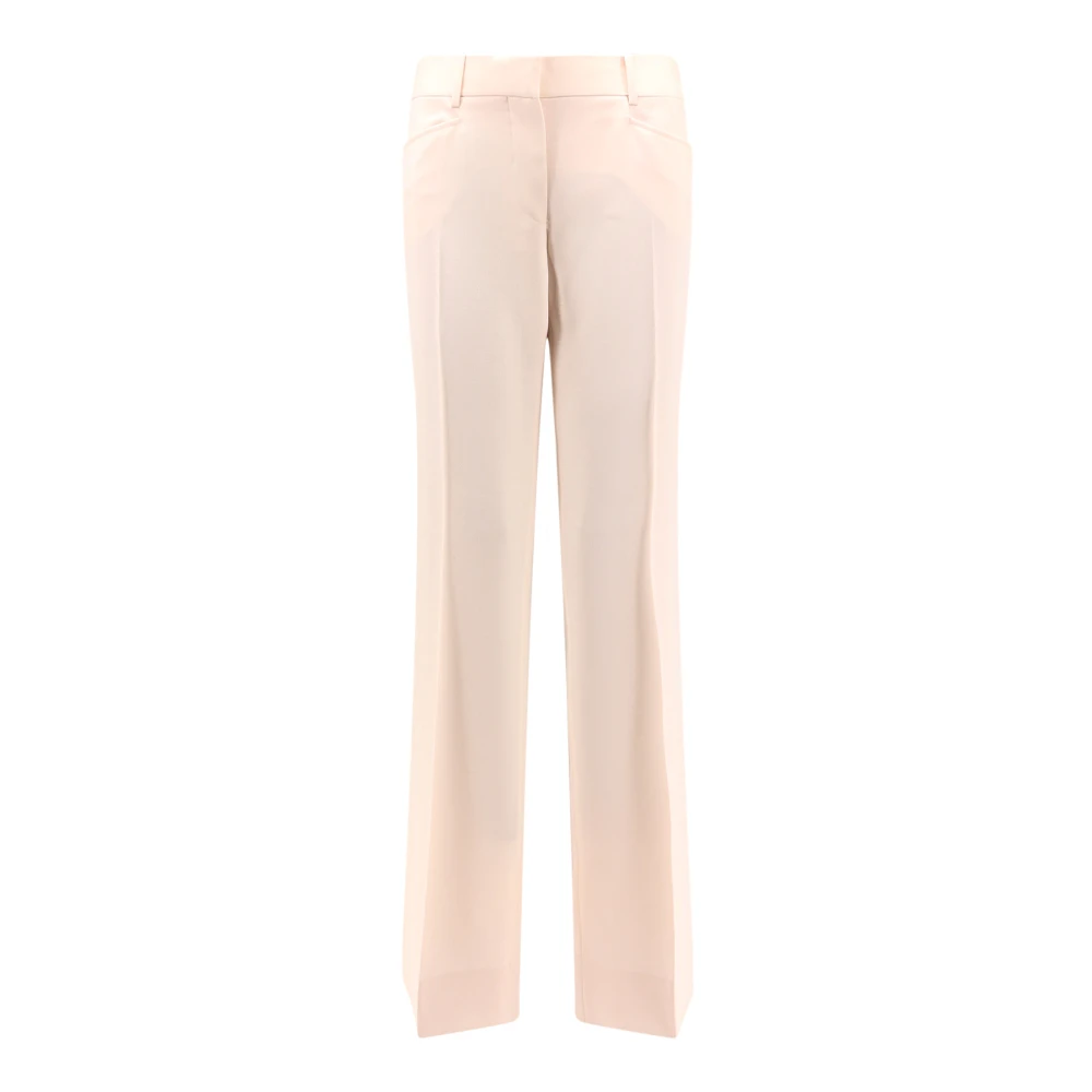 Tom Ford Wollen Flared Broek met Zakken Pink Dames