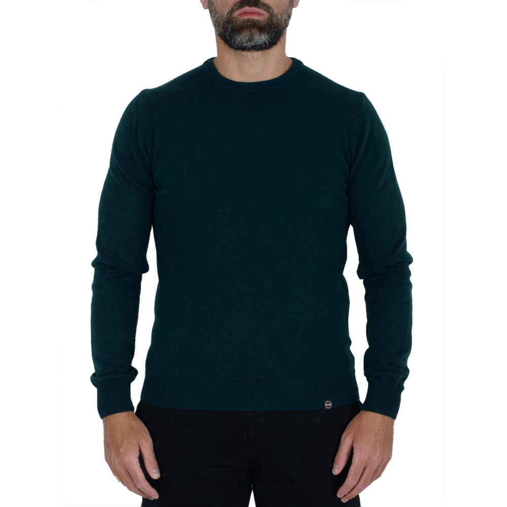 Colmar Groene Sweater Basic Ronde Hals Stijl Green Heren