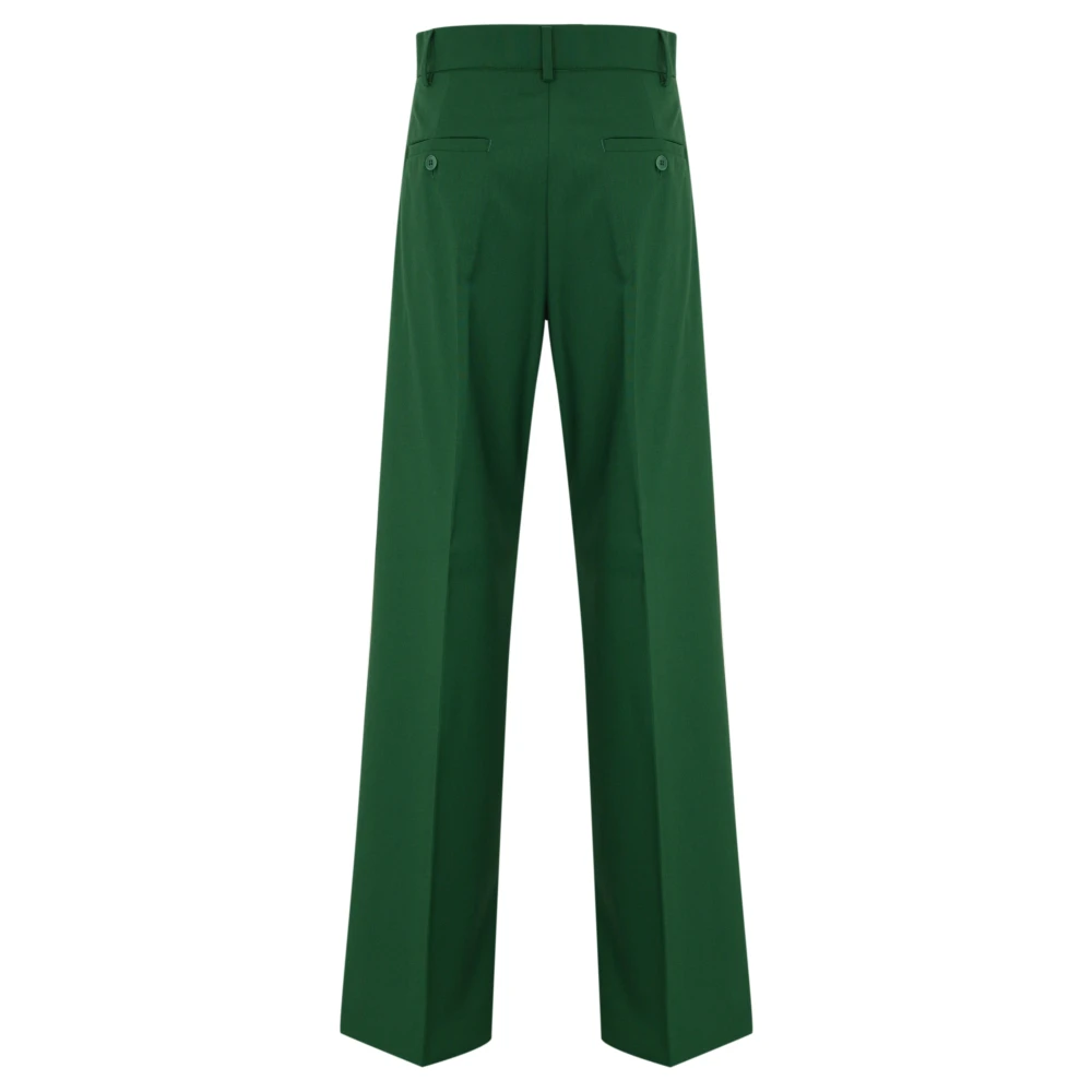 Max Mara Weekend Groene Wollen Stretch Broek Green Dames
