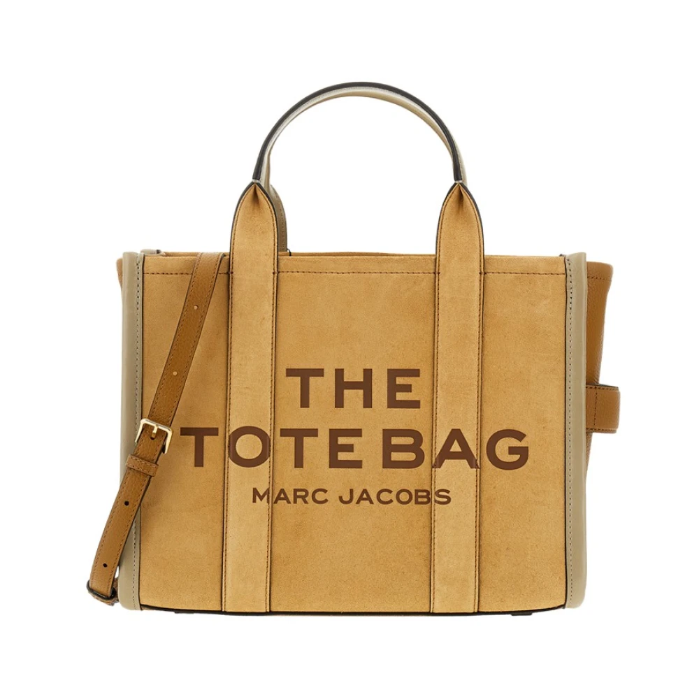 Marc Jacobs Women's Beige Shopping Bags, One Size, The Suede Medium Tote Bag