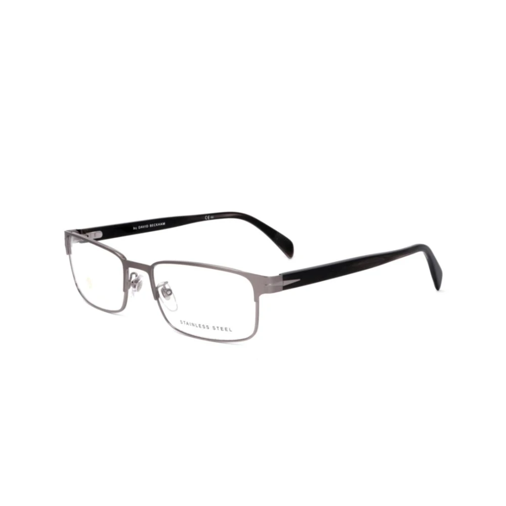 Eyewear By David Beckham Unisex Gray Geometric Optical Frame